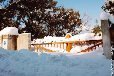 Montesquieu après la tempête de neige le 09 mars 2010 photo1