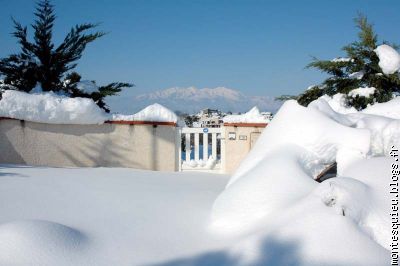 Montesquieu après la tempête de neige le 09 mars 2010 photo4