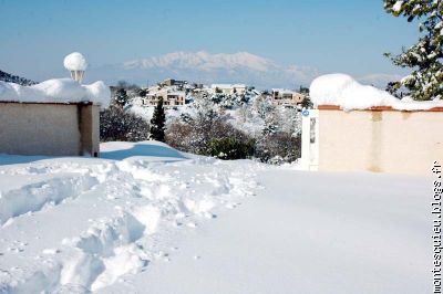 Montesquieu après la tempête de neige le 09 mars 2010 photo3